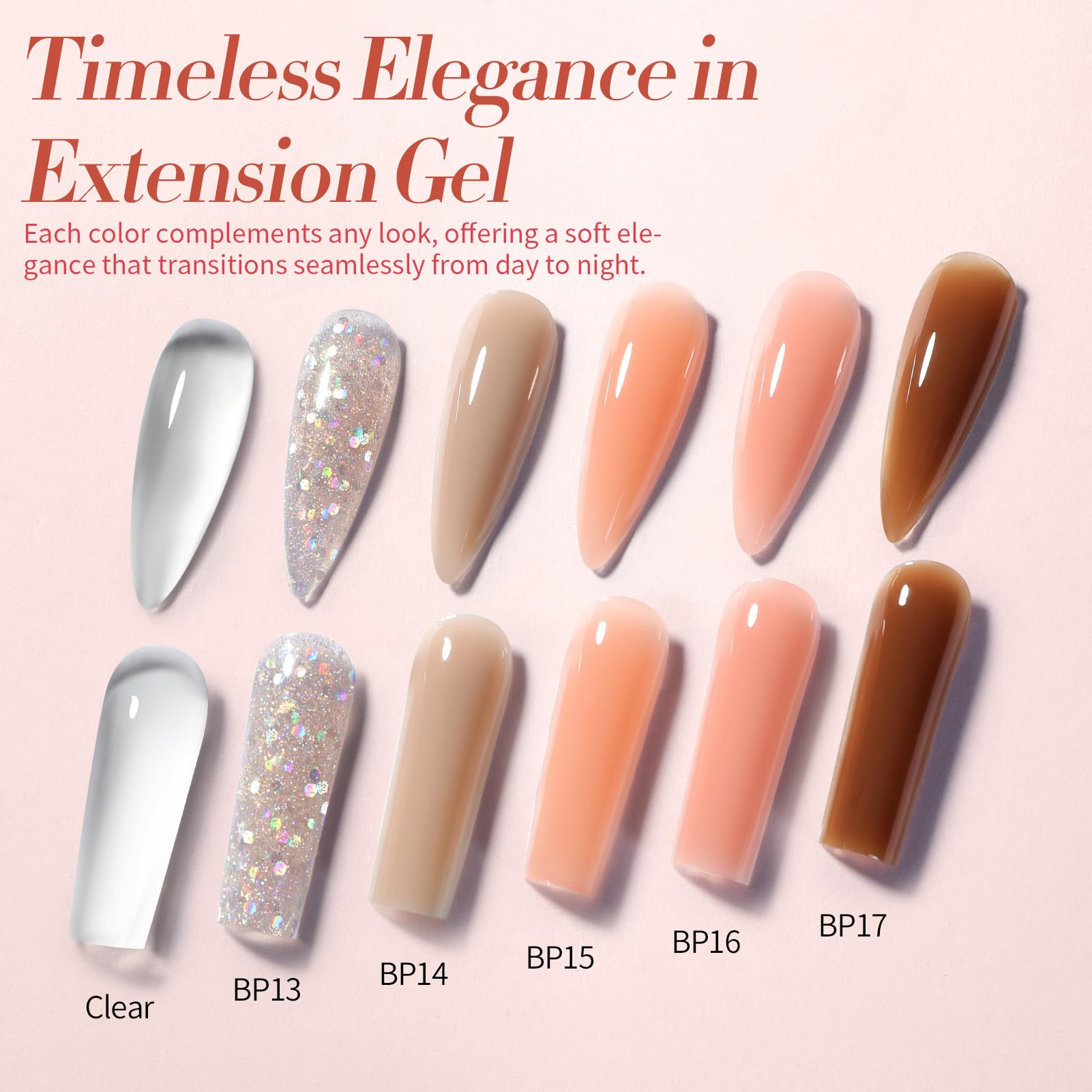Born Pretty base and top coat pack provides durable, glossy finishes.