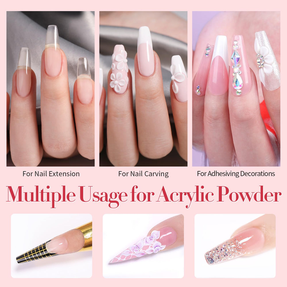 Born Pretty nail tips and forms image illustrates versatile extensions for varied nail shapes