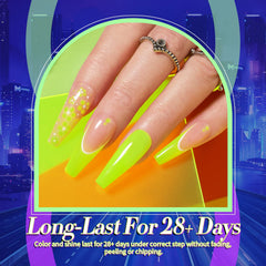 Born Pretty neon blue gel polish swatch for striking nails