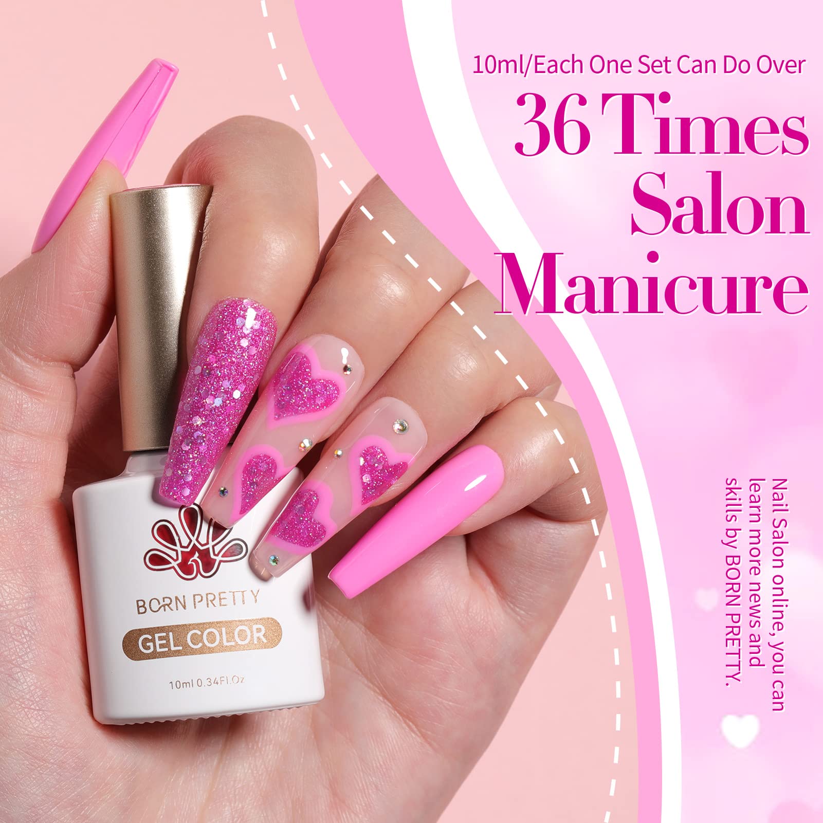 Born Pretty soak-off gel allows easy removal without damage