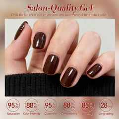Born Pretty beige and khaki tones swatch in nude gel collection