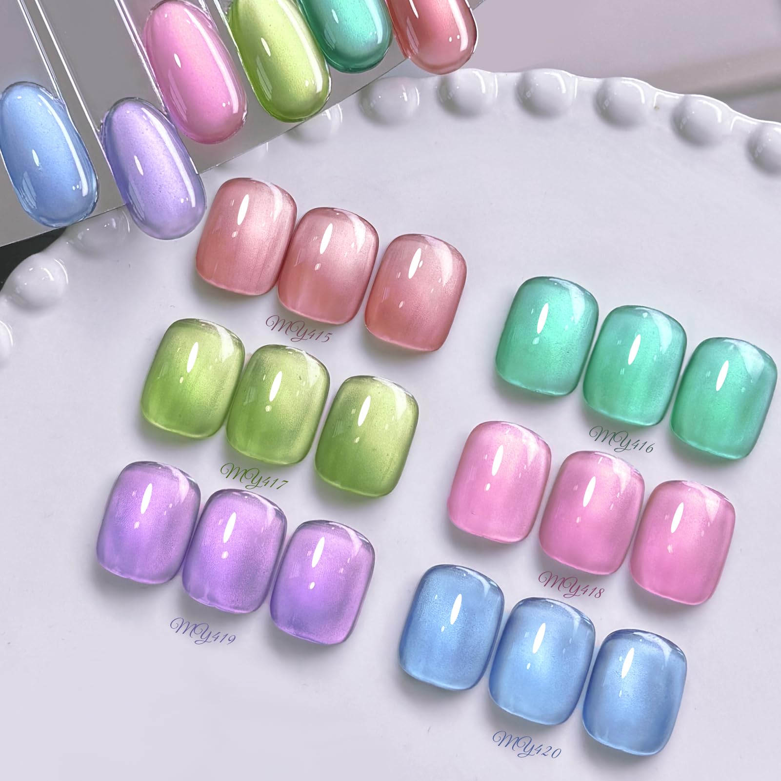 Born Pretty Cat Magnetic Eye Gel Polish Set packaging shows the complete DIY manicure kit