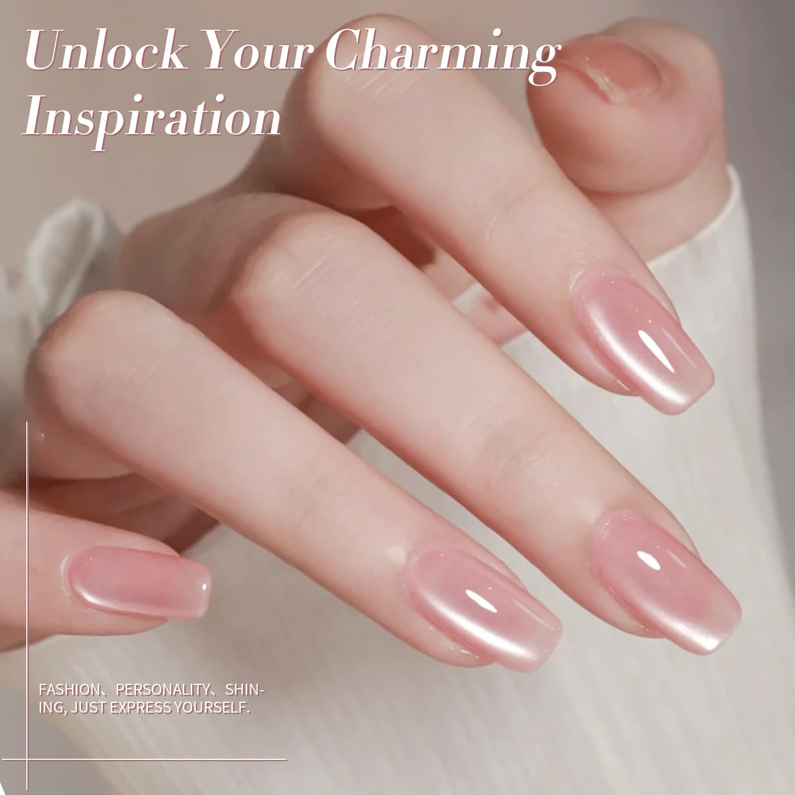 Aurora glitter finish enhances color with luminous, shiftable light