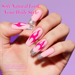 Born Pretty pearl glow gel polish with subtle pearl effect.