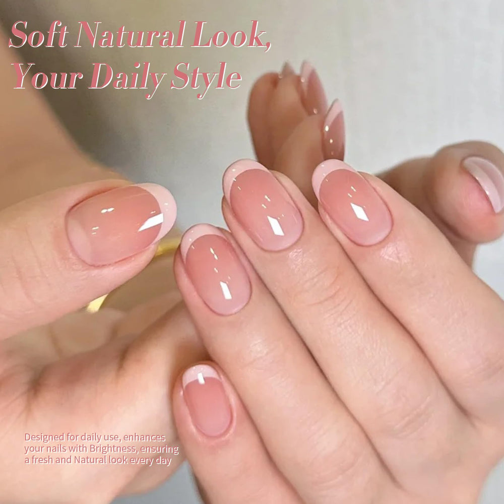 Born Pretty nude-pink shades create elegant looks with soft, salon-like shine.