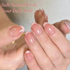 Born Pretty nude-pink shades create elegant looks with soft, salon-like shine.