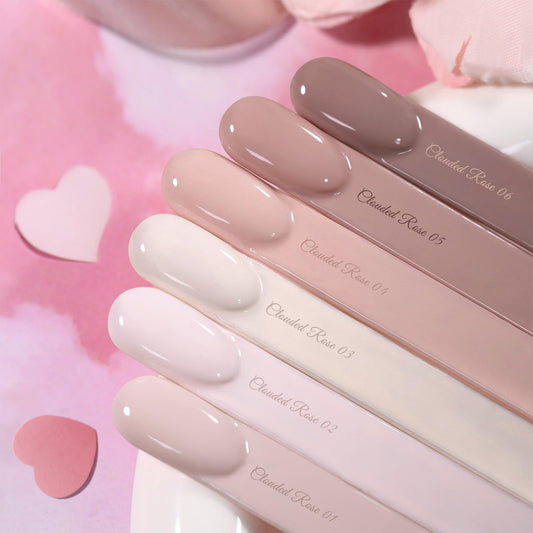 Born Pretty Pink Nude Gel Nail Polish application steps demonstrate easy, smooth coverage.