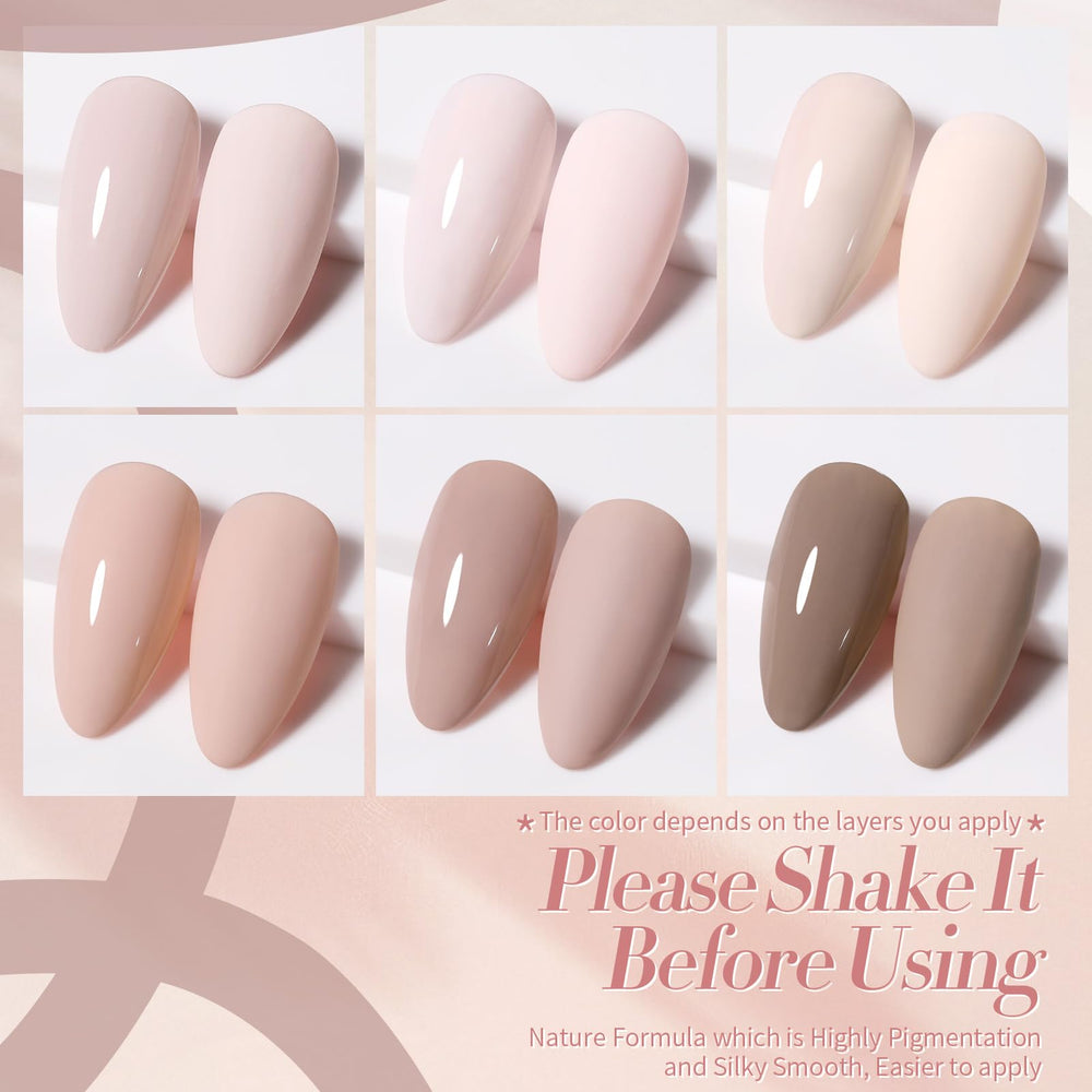 Born Pretty Pink Nude Gel Nail Polish healthy, low-odor formula for nails.