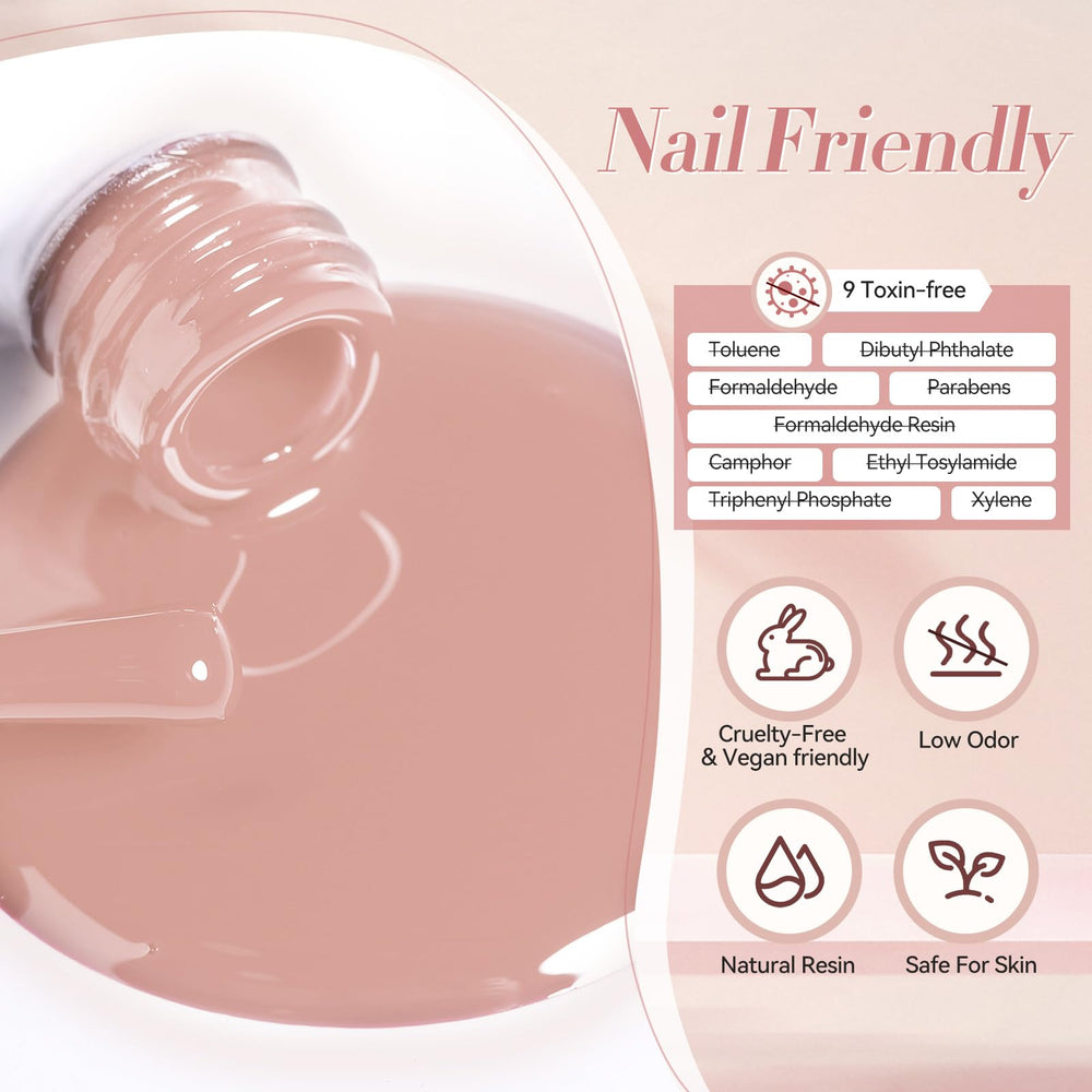 Born Pretty Pink Nude Gel Nail Polish suitable for salon or home manicure.