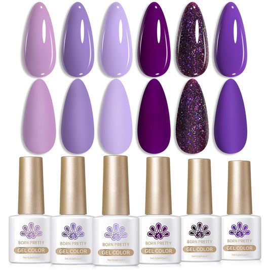 Born Pretty lavender gel polish for chic, long-lasting nails