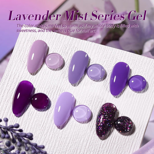 Born Pretty soft lilac gel polish for delicate, smooth finishes