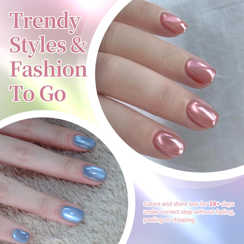 Born Pretty Spring Summer pastel color swatches with soft, mirror finishes