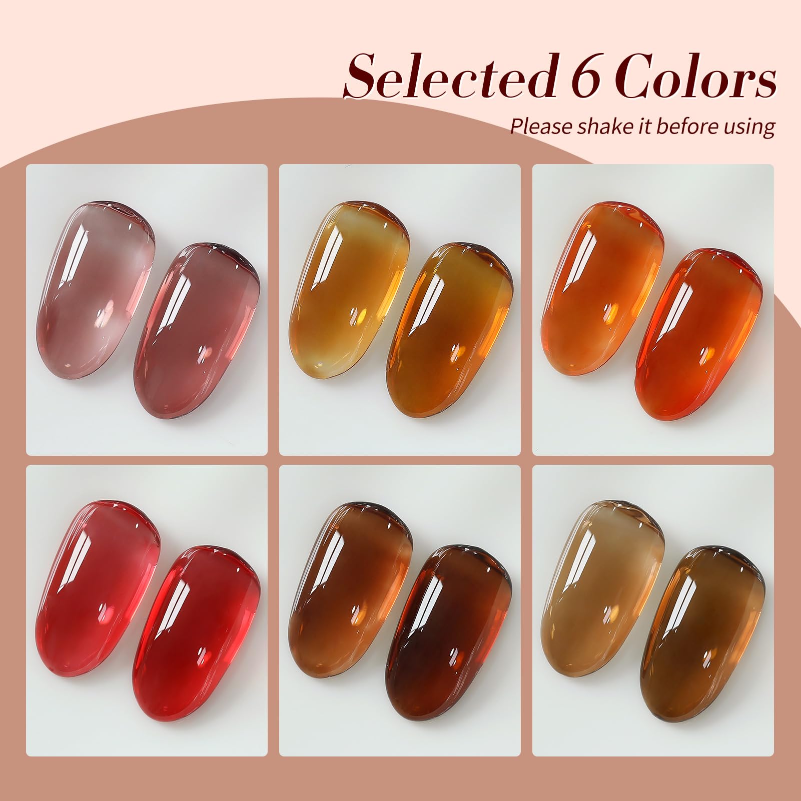 Vernis gel Orange Chaleureux Born Pretty couleur vive