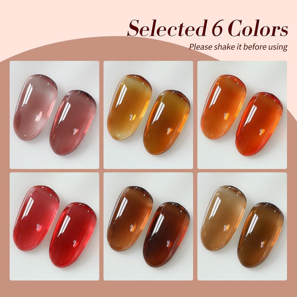Vernis gel Orange Chaleureux Born Pretty couleur vive