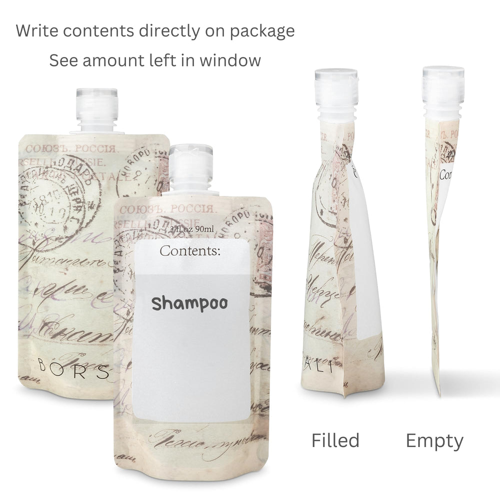 BORSALI travel pouches writable window helps monitor usage at a glance.