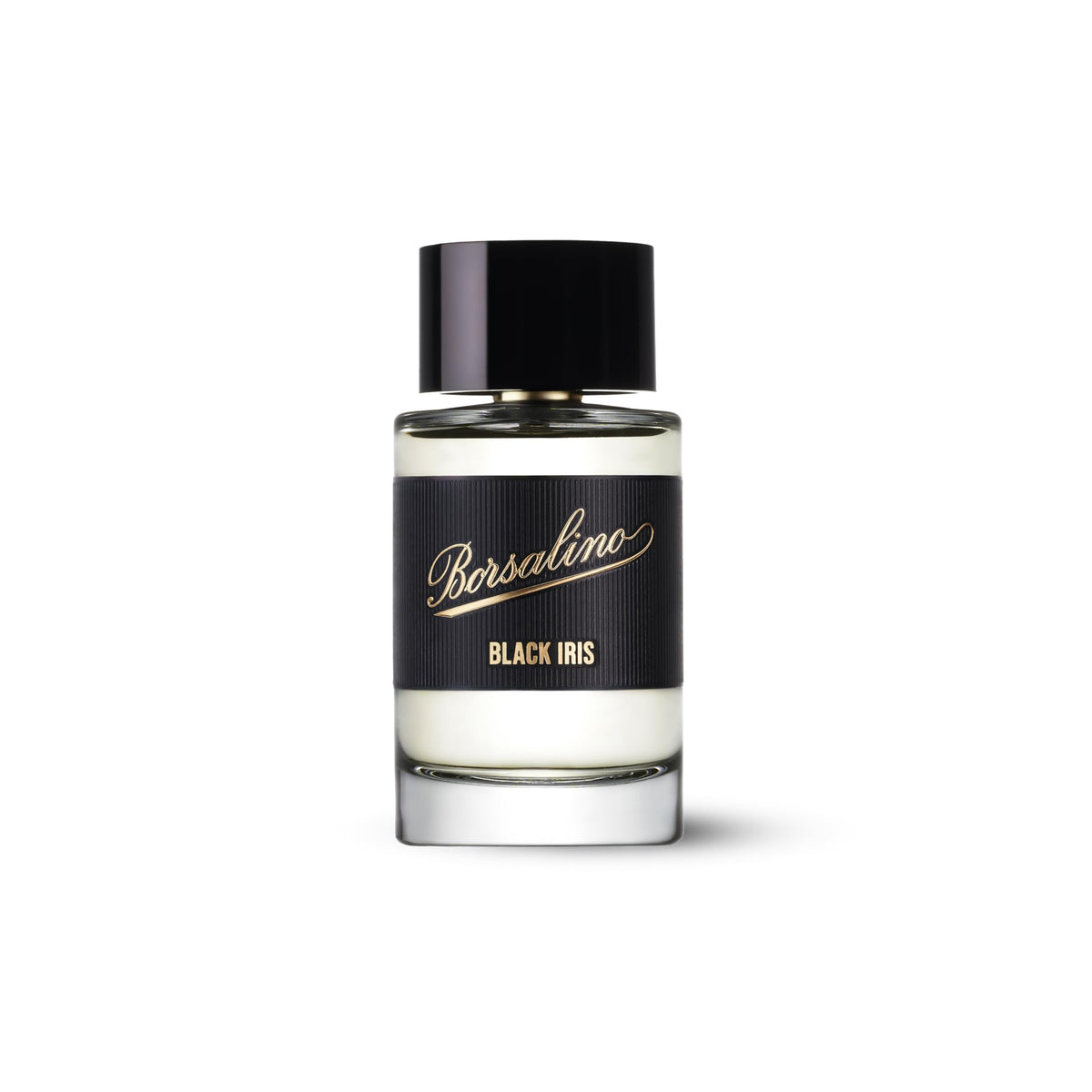 Borsalino Black Iris bottle front ready for daily wear and style.