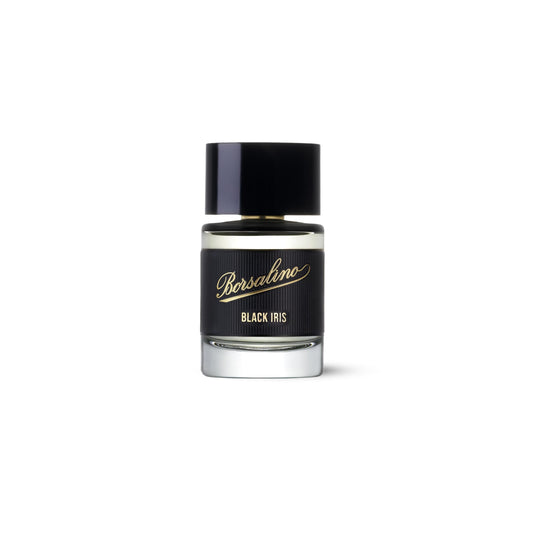 Borsalino Black Iris bottle with bergamot tones for a fresh start