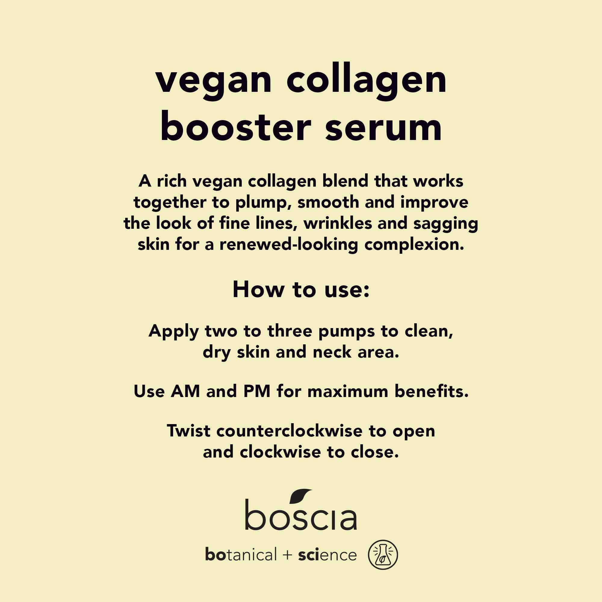 boscia Vegan Collagen Booster Serum dropper showing precise application