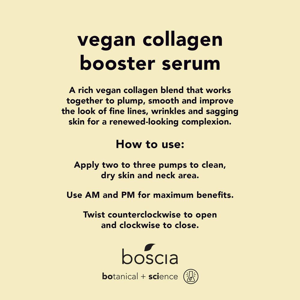 boscia Vegan Collagen Booster Serum dropper showing precise application