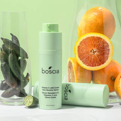 boscia Vitamin C with Caviar Lime Serum texture shown for radiant daily glow