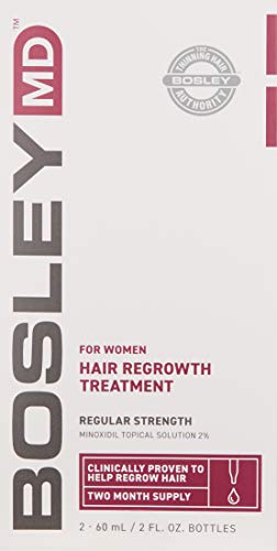 BosleyMD dropper application illustrates precise dosing for targeted scalp care.