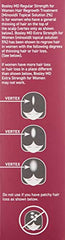 BosleyMD minoxidil formula closeup underscores active ingredients.