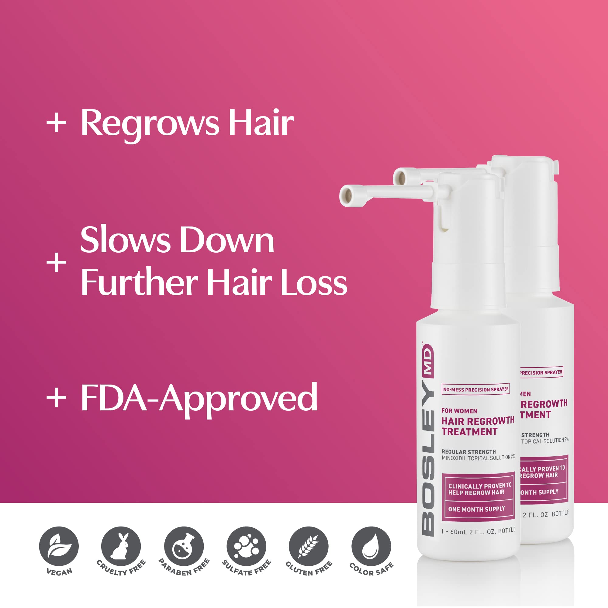 Fine mist felt lightweight on the scalp for daily use