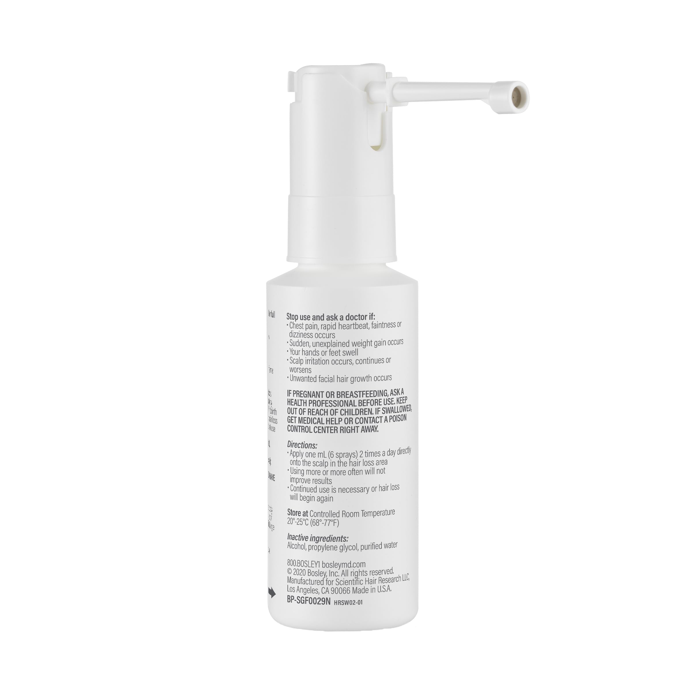 Two-month supply fits into a regular hair care routine