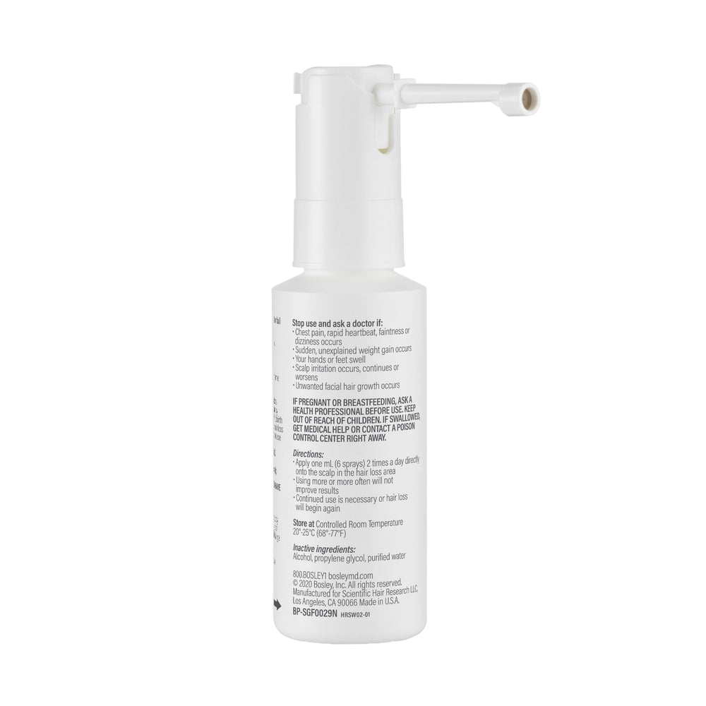 Two-month supply fits into a regular hair care routine