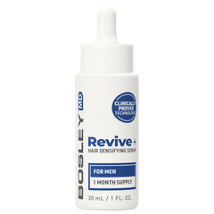 BosleyMD RevivePlus serum applied to scalp, showcasing lightweight formula