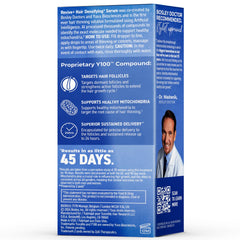 BosleyMD RevivePlus serum dropper close-up showing precise application for thinning spots