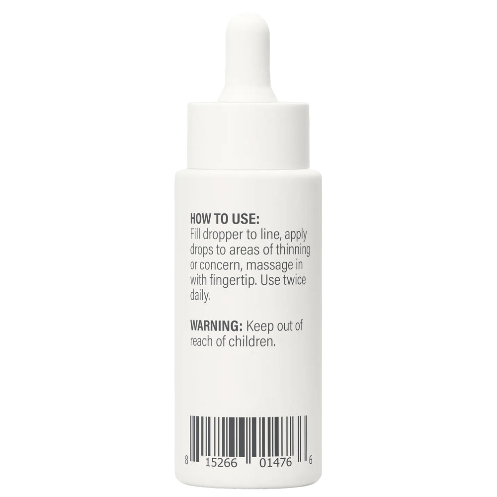 BosleyMD RevivePlus bottle with label highlighting ingredients and directions