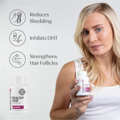 BosleyMD pills close-up highlighting capsules as part of a healthy hair routine