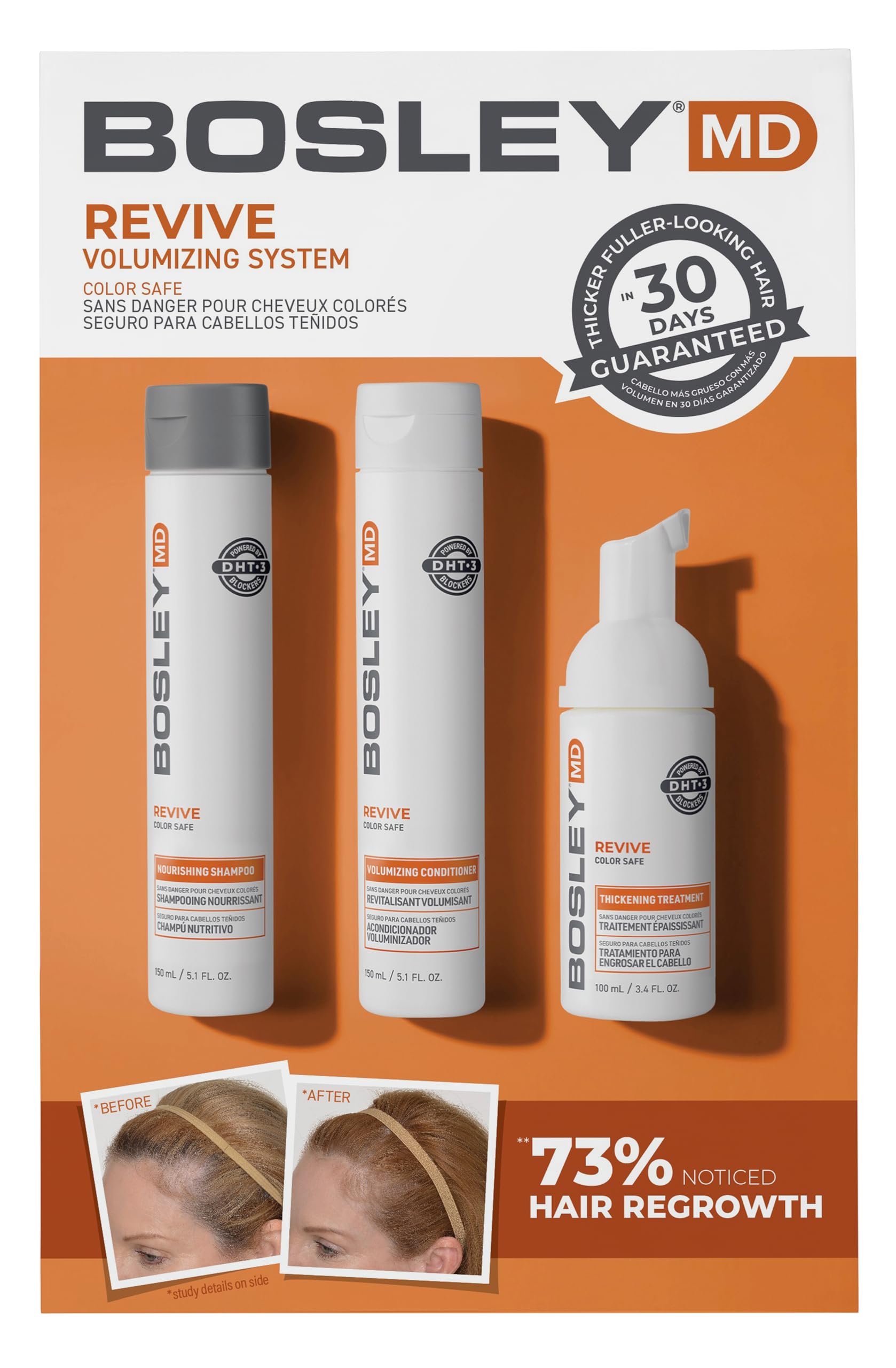 BosRevive color-safe hair care kit box for thinning hair routine
