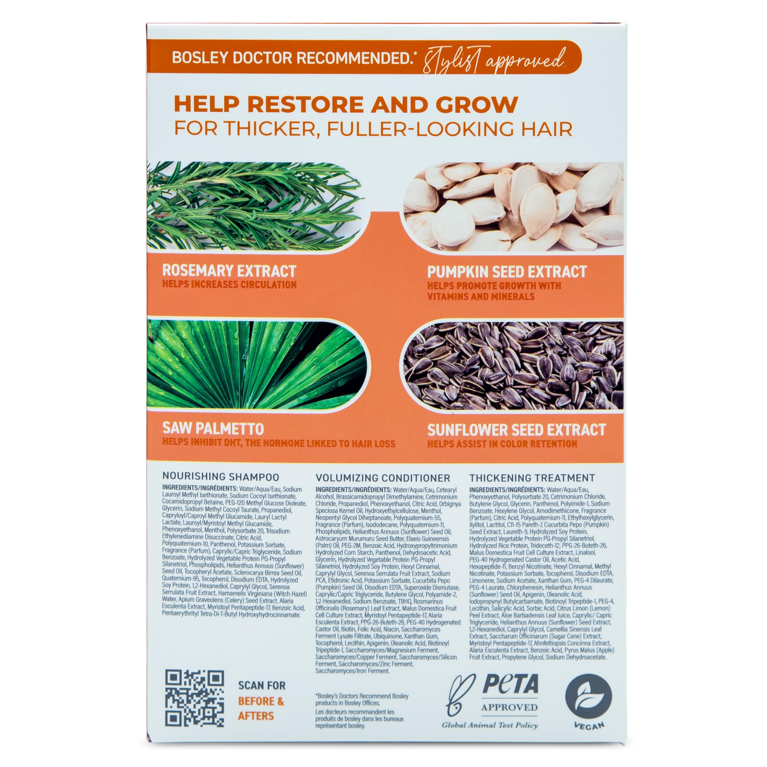 BosRevive rosemary extract close-up suggesting scalp invigorating benefits