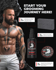USA-made logo and cruelty-free badge on Bossman kit