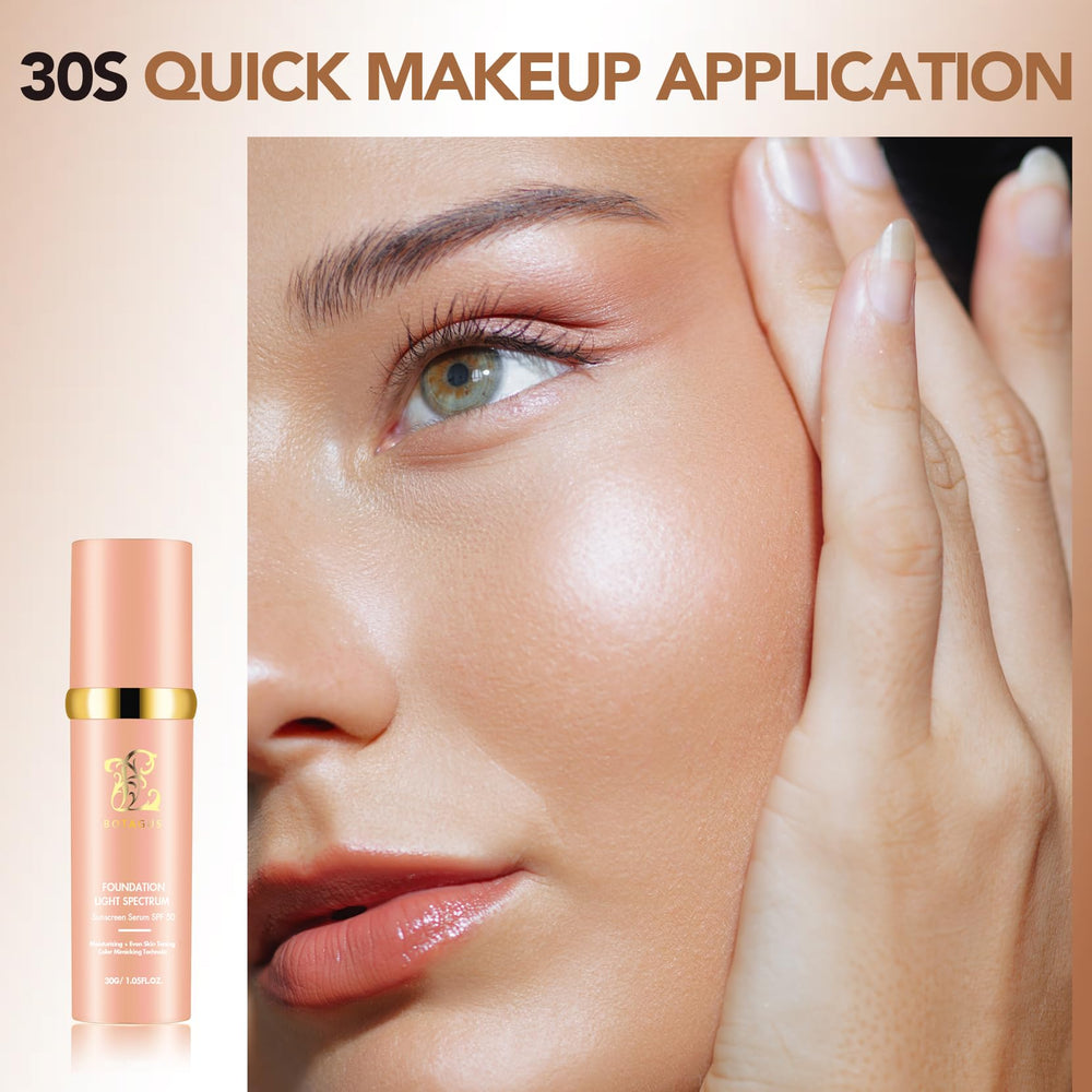 Botagus Foundation 4 in 1 with SPF50+ on skin highlights sun protection during workouts.
