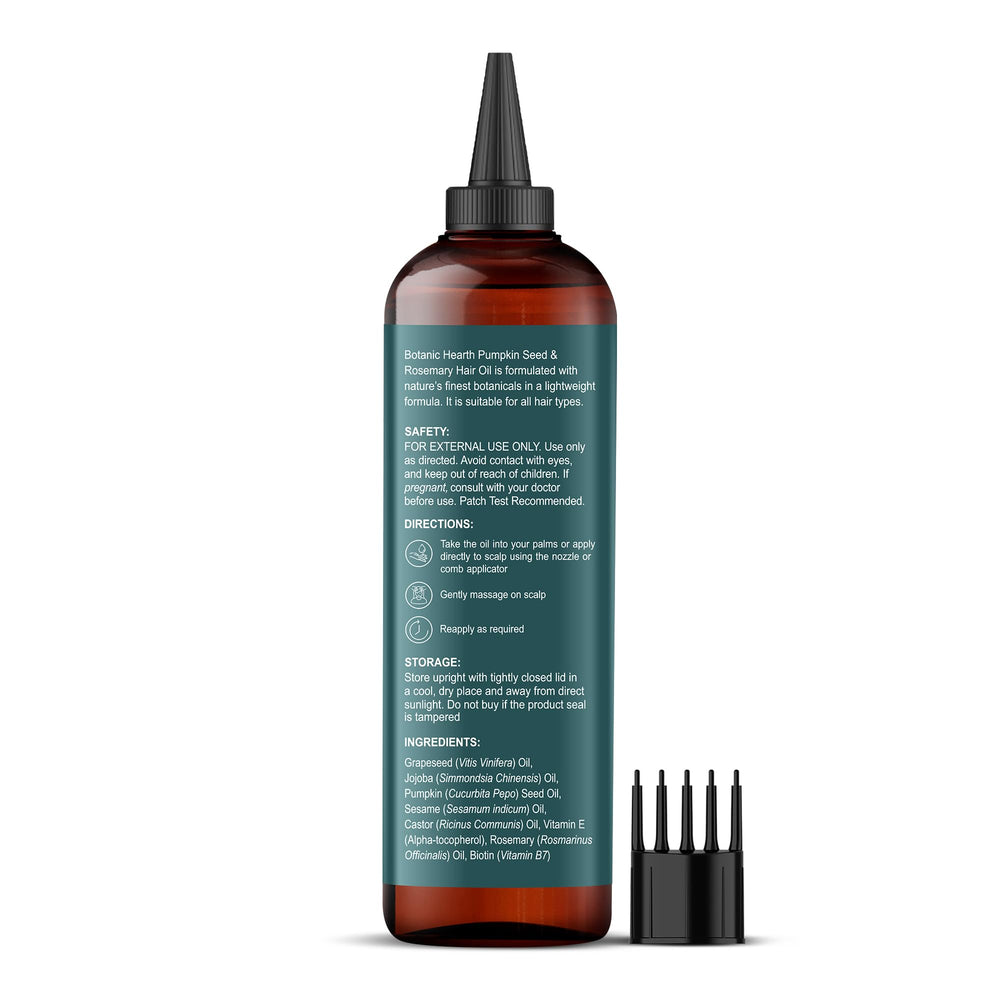 Botanic Hearth hair oil prewash application demonstrates easy, non-greasy coverage.
