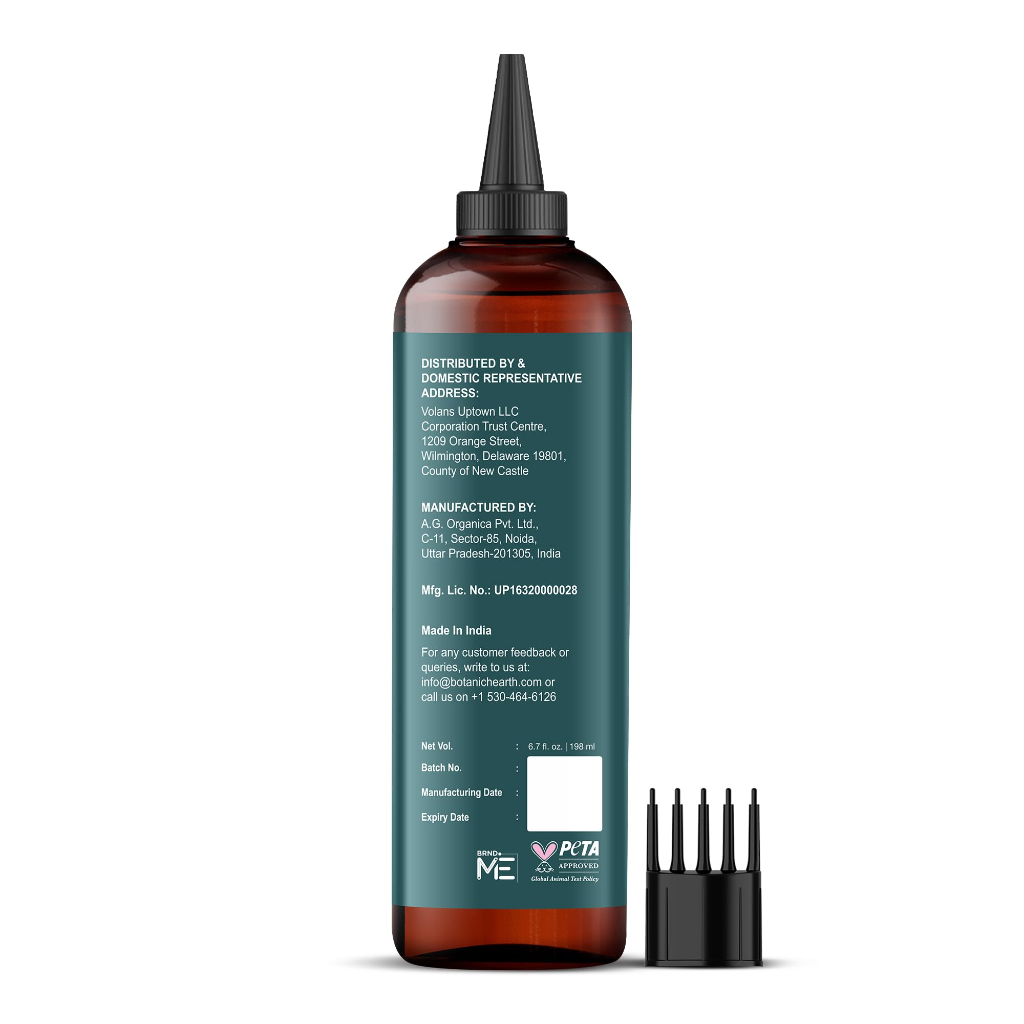 Botanic Hearth rosemary-pumpkin-seed ingredients display natural blend for daily scalp care.