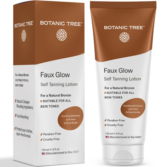 Botanic Tree Self Tanner bottle ready for an even, natural-looking color.
