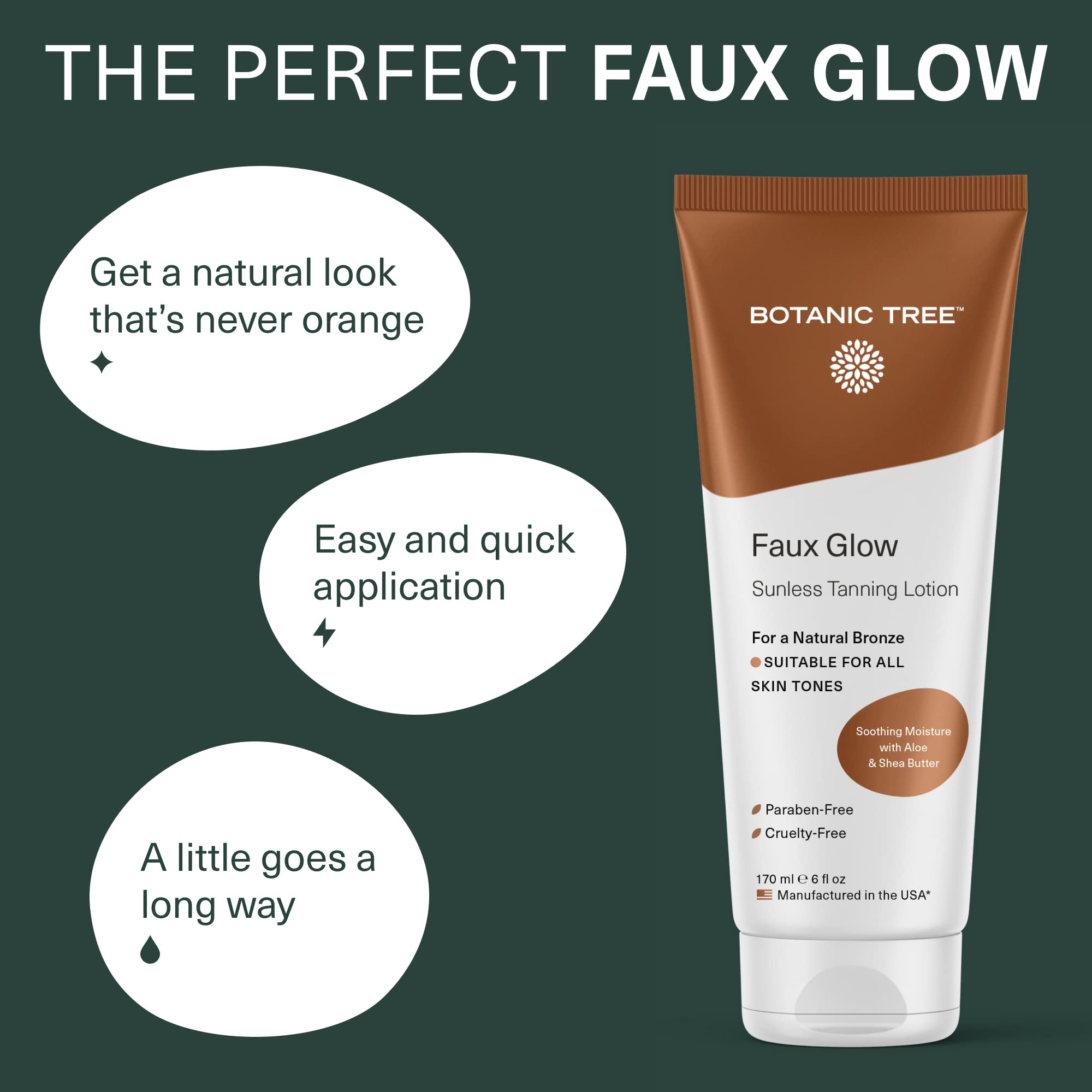 Botanic Tree Self Tanner pump delivering a smooth, streak-free application.