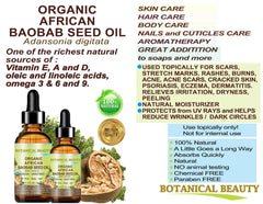 Botanical Beauty Baobab Seed Oil used on nails and cuticles