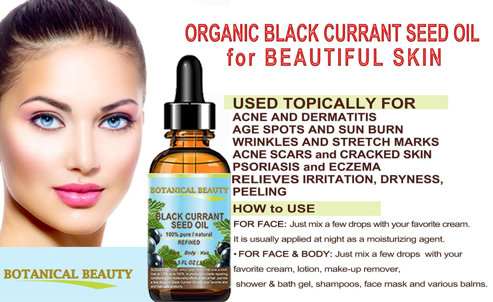 Botanical Beauty Black Currant Seed Oil on hair to moisturize ends
