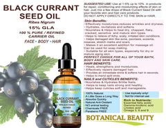 Botanical Beauty Black Currant Seed Oil massage on nails and cuticles