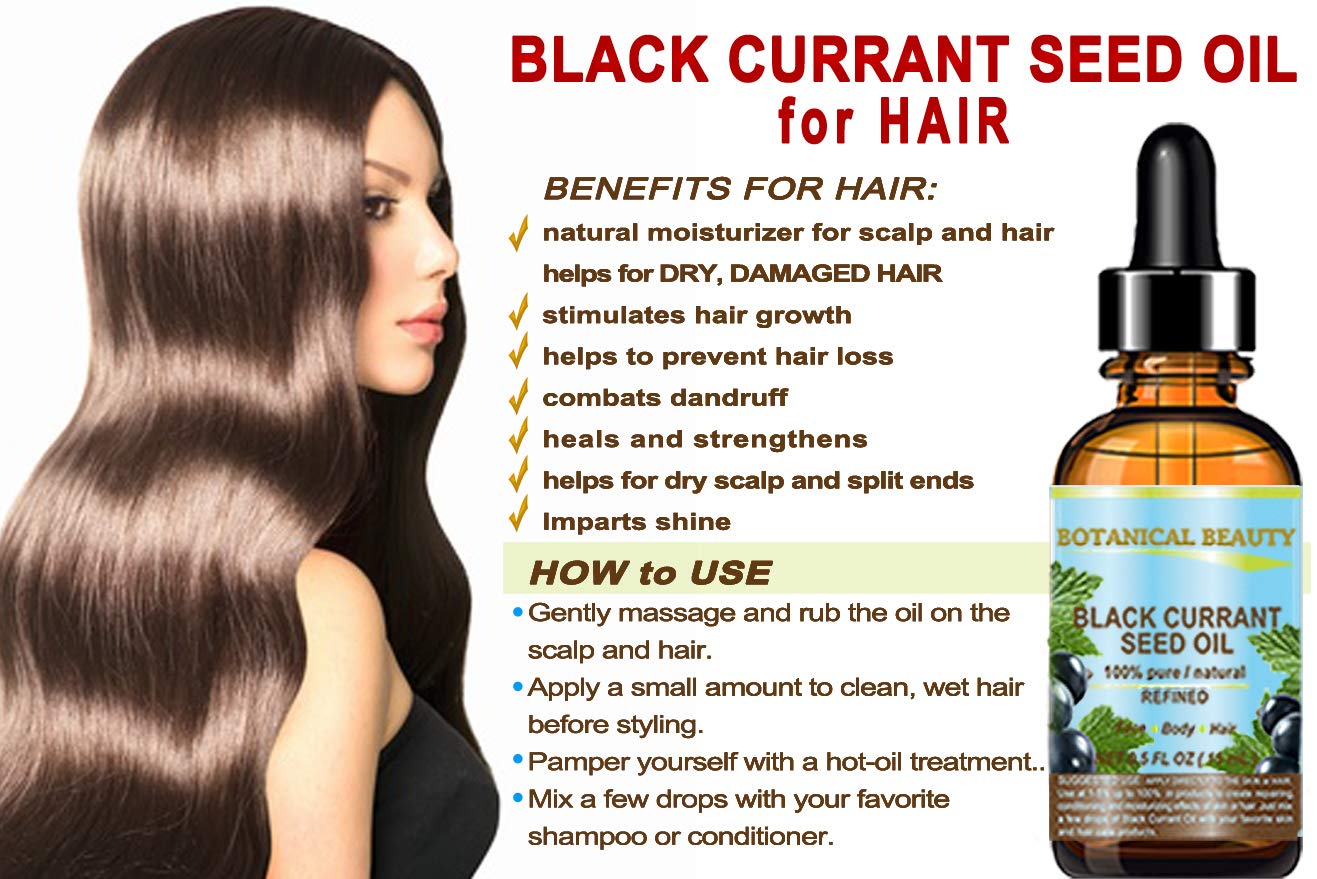 Botanical Beauty Black Currant Seed Oil on skin provides moisturization.