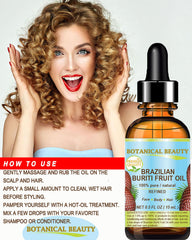 Botanical Beauty Buriti oil in body care—versatile for bath and body use.