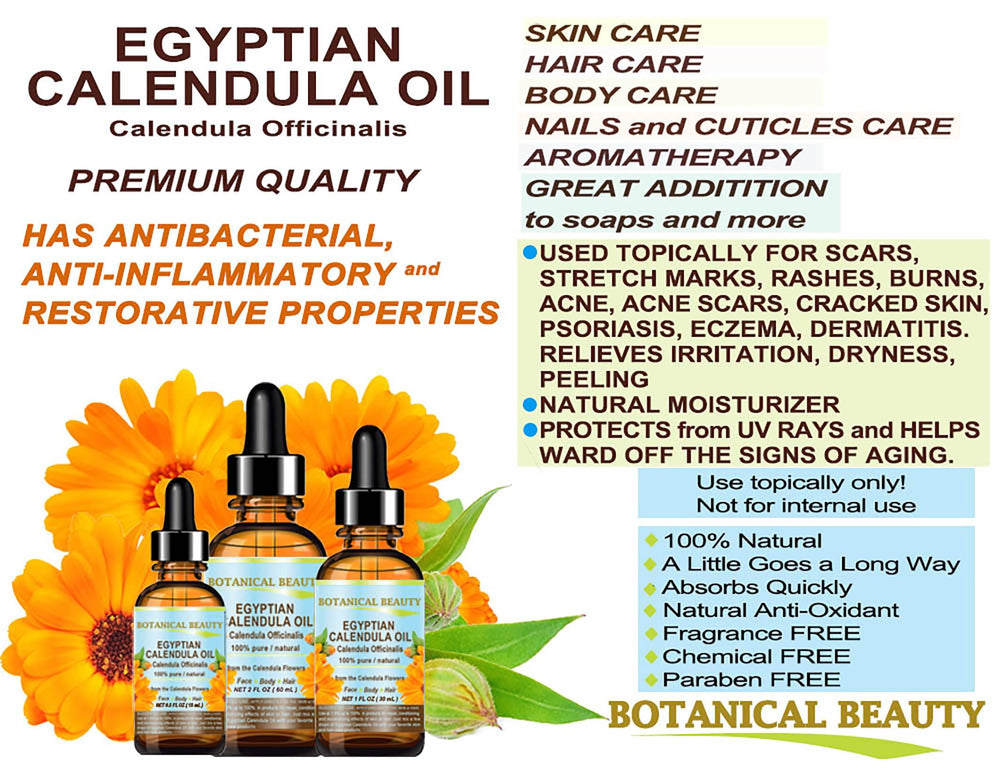 Botanical Beauty Calendula Oil application on face demonstrates versatile moisturization