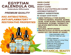 Botanical Beauty Calendula Oil application on face demonstrates versatile moisturization