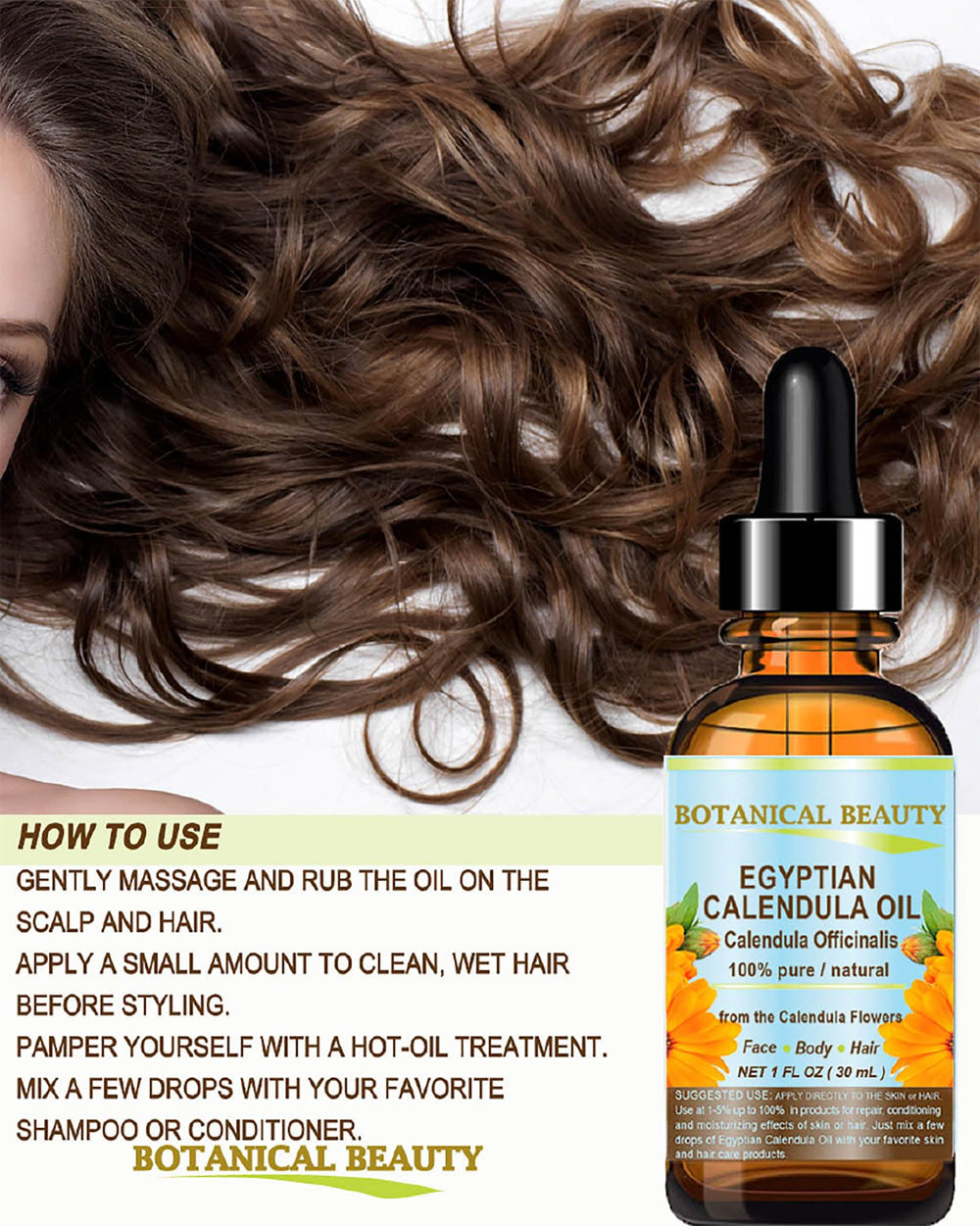 Botanical Beauty Calendula Oil nails care for flexible cuticles and healthier nails