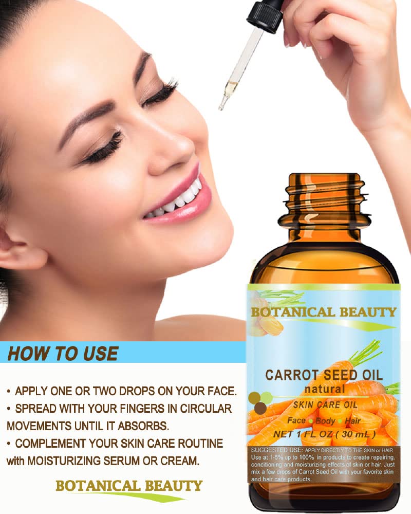 Botanical Beauty Carrot Seed Oil dropper enables precise, clean application.